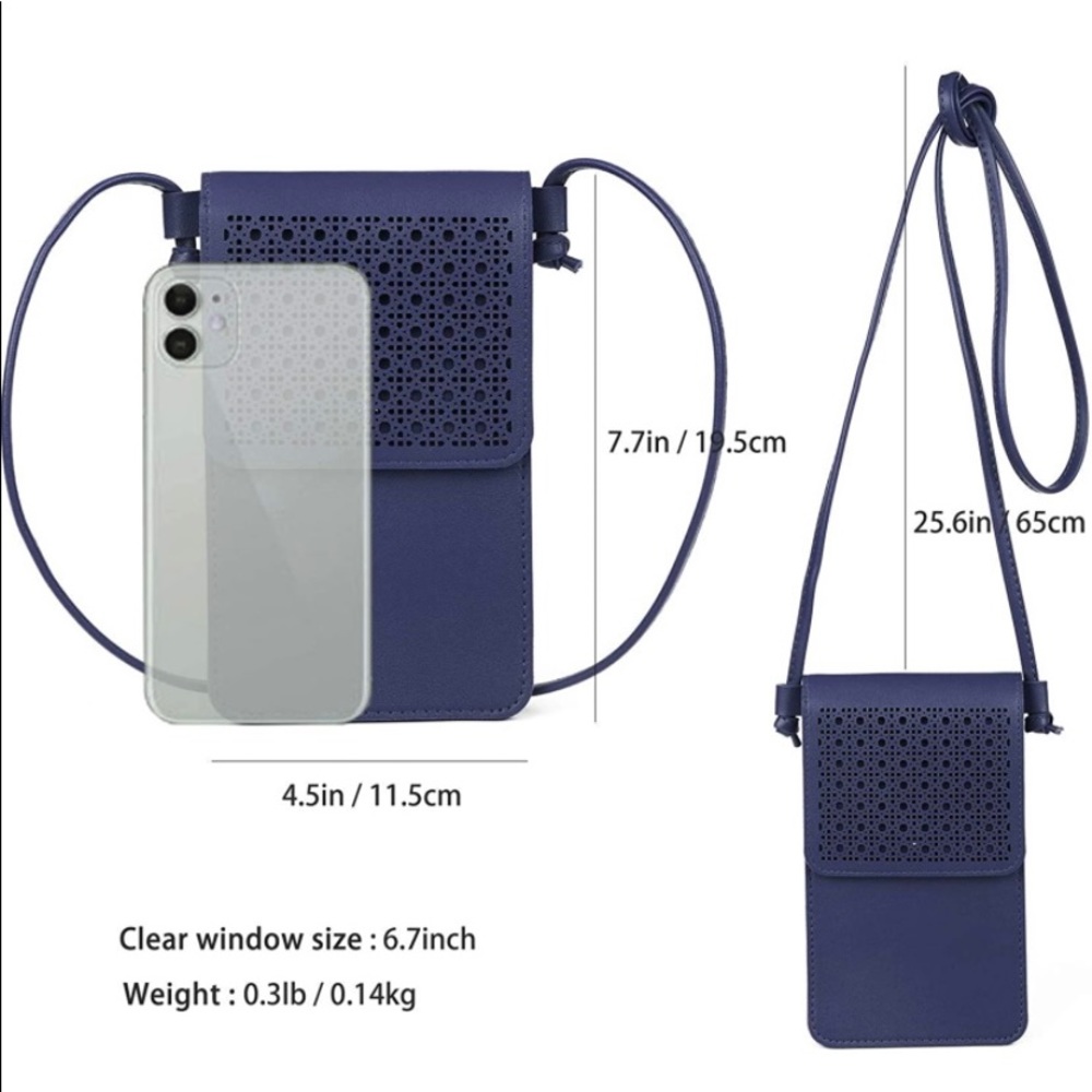 Crossbody Touchscreen Small Bag….Color: Blue….New - Picture 6 of 6
